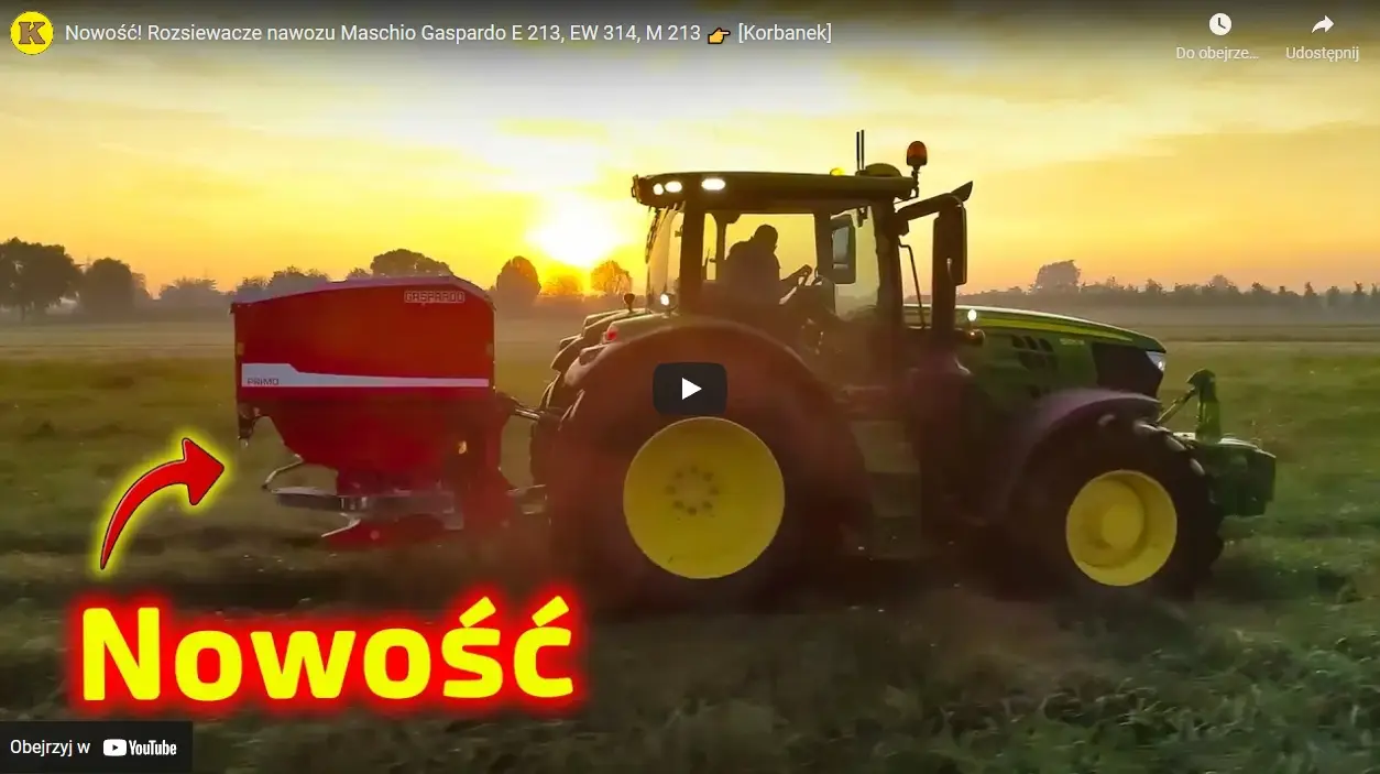 Precyzyjne rozsiewacze Gaspardo do wapna granulowanego